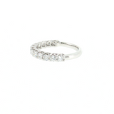14K White Gold 13-Diamond Wedding Band Size 6.5 | 0.82ctw