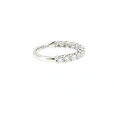 14K White Gold 13-Diamond Wedding Band Size 6.5 | 0.82ctw