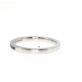 14K White Gold Channel Set Diamond Wedding Band | 0.15 CTW Round Natural Ring