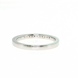 14K White Gold Channel Set Diamond Wedding Band | 0.15 CTW Round Natural Ring