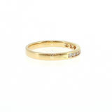 14K Yellow Gold Channel Set Diamond Wedding Band 0.24 CTW