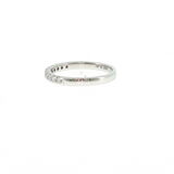 14K White Gold Prong Set Diamond Wedding Band 0.26 CTW