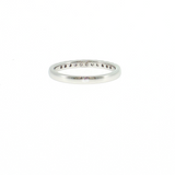 14K White Gold Prong Set Diamond Wedding Band 0.26 CTW