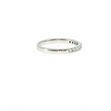 14K White Gold Prong Set Diamond Wedding Band 0.26 CTW