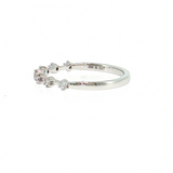 14K White Gold 7-Diamond Wedding Band Size 6.5 | 0.15ctw