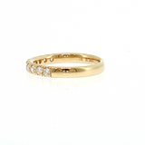 10-Stone Round Diamond Prong Wedding Band in 14K Yellow Gold