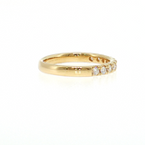 10-Stone Round Diamond Prong Wedding Band in 14K Yellow Gold