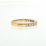 14k Yellow Gold 0.49ctw Diamond Wedding Band Size 6.5