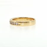14K Yellow Gold Channel-Set Diamond Wedding Band (0.49 TWT)