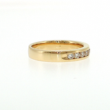 14K Yellow Gold Channel-Set Diamond Wedding Band (0.49 TWT)
