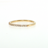 14K Yellow Gold Prong-Set Diamond Wedding Band | 0.25ctw