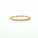 14K Yellow Gold Prong-Set Diamond Wedding Band | 0.25ctw