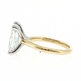 5.00ct Radiant Lab Grown Diamond Solitaire | 14K Two-Tone Ring