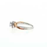 Infinity style engagment ring