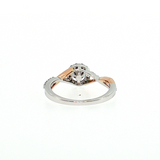 Infinity style engagment ring