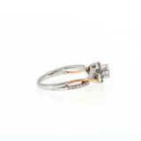 Infinity style engagment ring