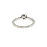 14K White Gold 0.35ct Round Diamond Halo Engagement Ring