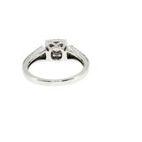 14K White Gold 0.65ctw Round Diamond Engagement Ring
