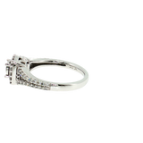 14K White Gold 0.65ctw Round Diamond Engagement Ring