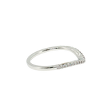 14K White Gold 0.14ctw Round Diamond Matching Wedding Band