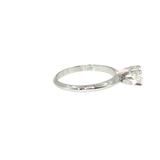 14K White Gold 0.50ct Round Diamond Solitaire Engagement Ring