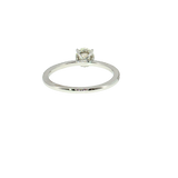 0.71 CT Round Diamond Hidden Halo Engagement Ring | Platinum