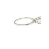 1.00 Carat Princess Cut Diamond 14K White Gold Ring