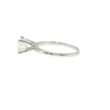 1.00 Carat Princess Cut Diamond 14K White Gold Ring