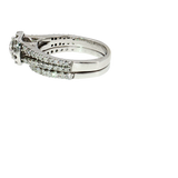 1.45 CTW Round Diamond Engagement Ring in 14K White Gold