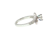14K White Gold 0.75 TWT Round Diamond Engagement Ring