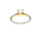 14K White & Yellow Gold Diamond Semi-Mount Ring | 0.25 CTW