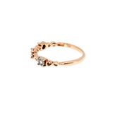 14K Rose Gold Diamond Infinity Band Ring | 0.10 TWT
