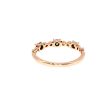 14K Rose Gold Diamond Infinity Band Ring | 0.10 TWT