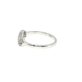 Lady's White 14K Gold Infinity Diamond Fashion Ring