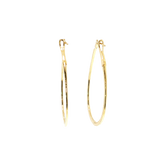 14k Yellow Gold 0.53ctw Round Diamond Hoop Earrings