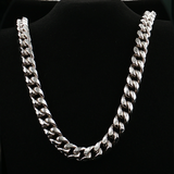 Sterling Silver 12.5mm Miami Cuban Chain | 24 Inch Necklace