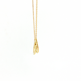 18K Yellow Gold Diamond Necklace (0.53 TWT, F/G SI)
