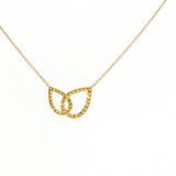 18K Yellow Gold Diamond Necklace (0.53 TWT, F/G SI)