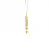 14K Yellow Gold Journey Diamond Pendant Necklace (1.04 TWT)
