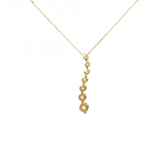 14K Yellow Gold Journey Diamond Pendant Necklace (1.04 TWT)