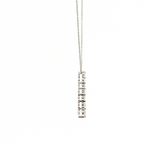 14K White Gold Journey Diamond Pendant Necklace (0.43 TWT)