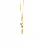 14K White Gold Journey Diamond Pendant Necklace (0.43 TWT)
