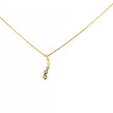 14K White Gold Journey Diamond Pendant Necklace (0.43 TWT)
