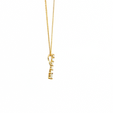 14K White Gold Journey Diamond Pendant Necklace (0.43 TWT)