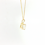 14kt Yellow Gold 6.07 Carat F VS1 Diamond Solitaire