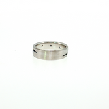 Men's 14K White Gold 0.15 CT Diamond Channel Wedding Band