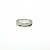Men's 14K White Gold 0.15 CT Diamond Channel Wedding Band