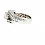 14K White Gold 1.78 CTW Custom Diamond Engagement Ring (Size 6.25)