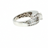 14K White Gold 1.78 CTW Custom Diamond Engagement Ring (Size 6.25)