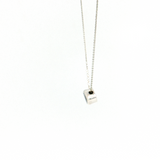 1.55Ct Marquise Blue Sapphire Bezel Slide Pendant | 14K White